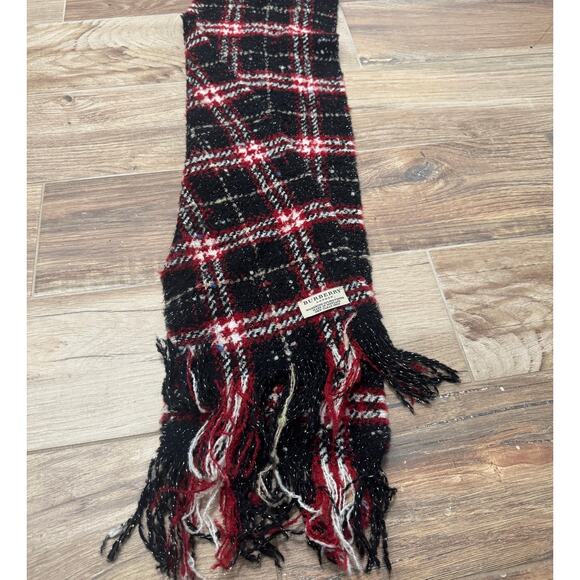 Burberry London Wool Nova Check Pattern Scarf - Picture 3 of 4